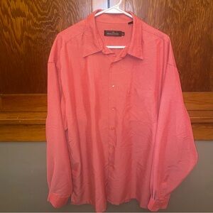 Bugatchi Vibrant Coral Casual Shirt